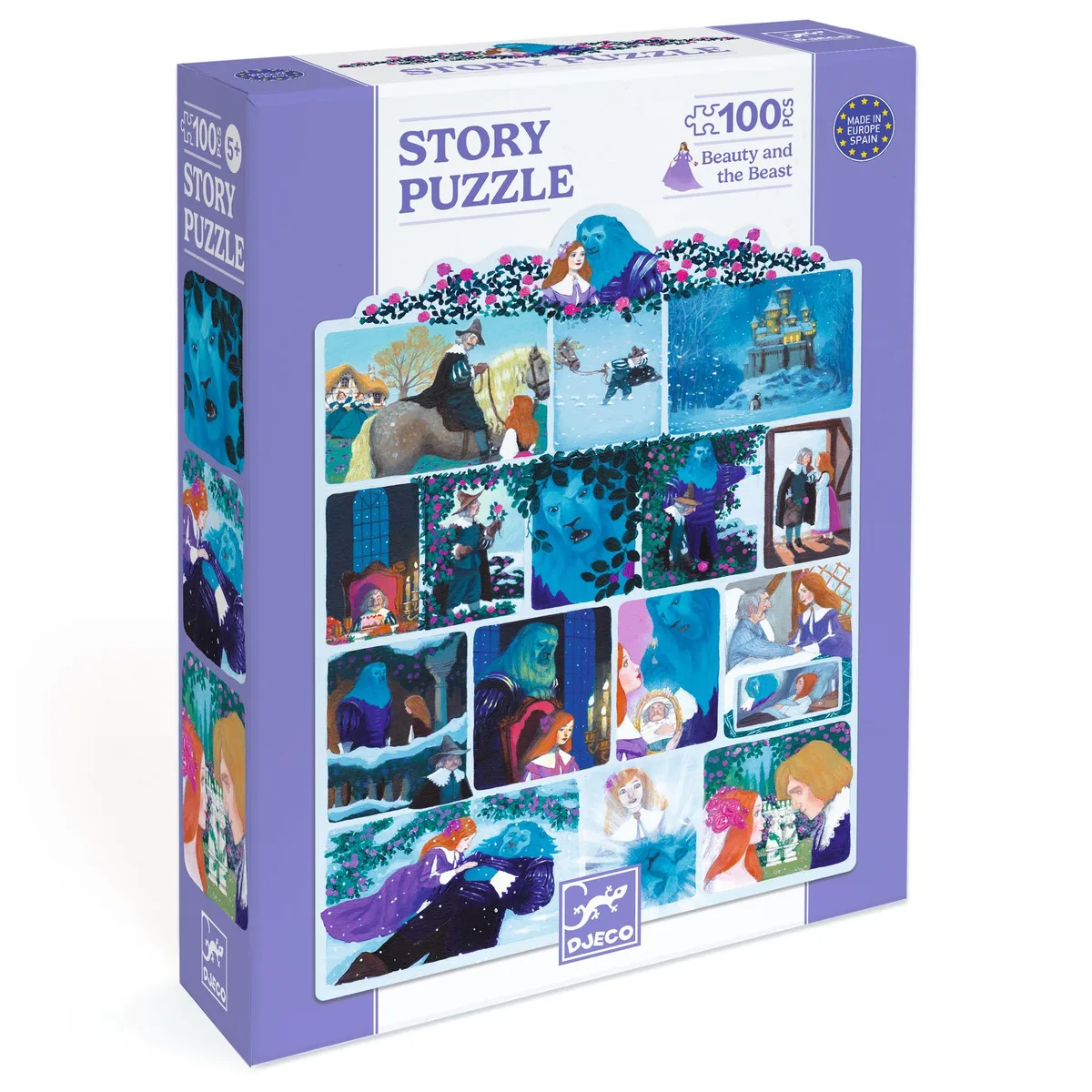 Mese puzzle – A szépség és a szörnyeteg, 100 db-os